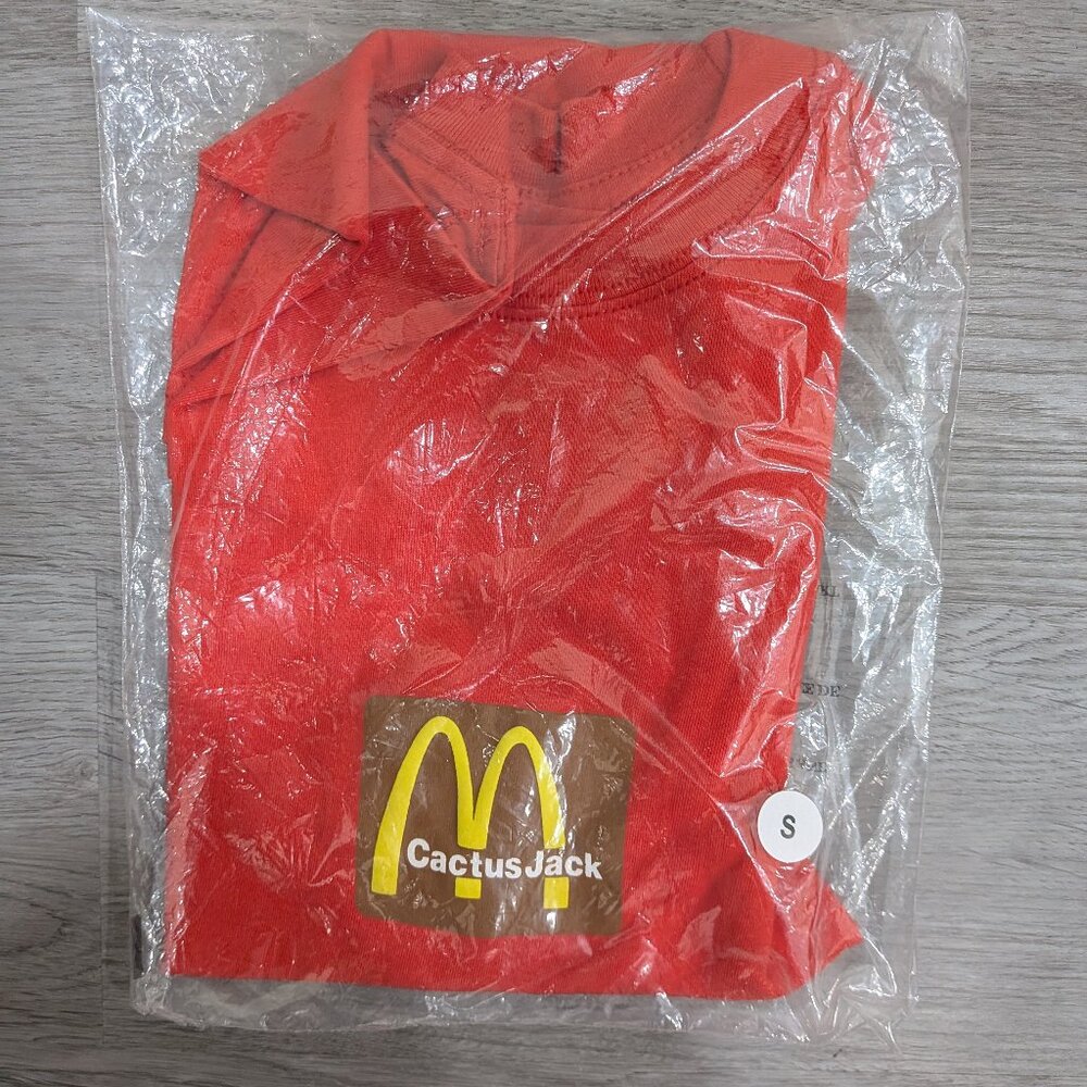Travis Scott Cactus Jack McDonald's Sesame T-Shirt White Mens Size Small
